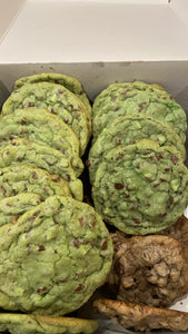 mint chocolate chip cookies