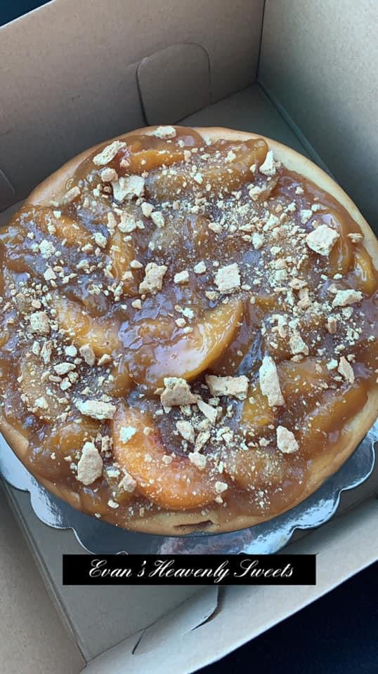 PEACH COBBLER CHEESECAKE